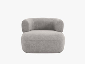 Modern Armchair with Rounded Design & Soft Comfort