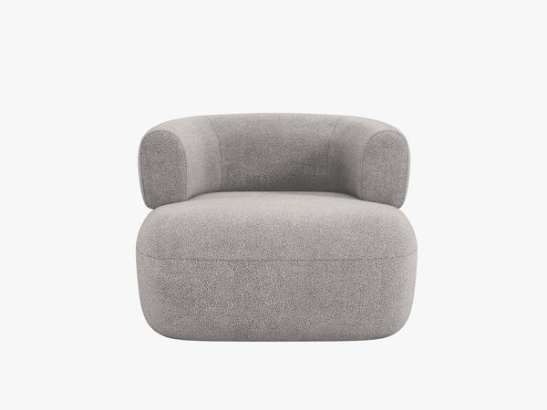Modern Armchair with Rounded Design & Soft Comfort