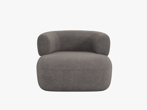 Modern Armchair with Rounded Design & Soft Comfort