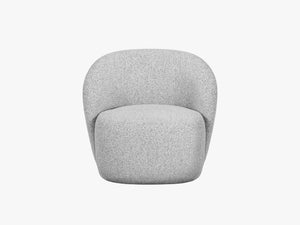 Modern Armchair with Rounded Design & Soft Comfort