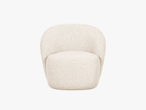 Modern Armchair with Rounded Design & Soft Comfort
