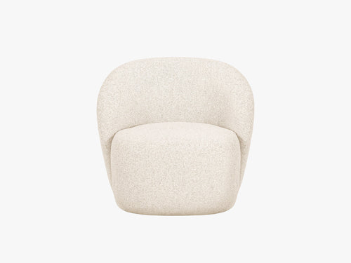 Modern Armchair with Rounded Design & Soft Comfort