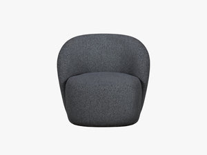 Modern Armchair with Rounded Design & Soft Comfort