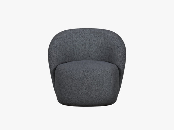 Modern Armchair with Rounded Design & Soft Comfort