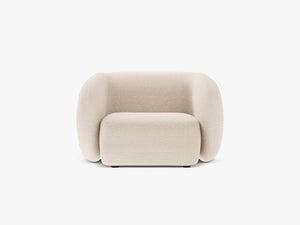 Modern Armchair with Curved Design & Soft Comfort
