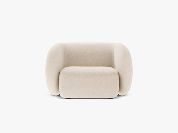 Modern Armchair with Curved Design & Soft Comfort