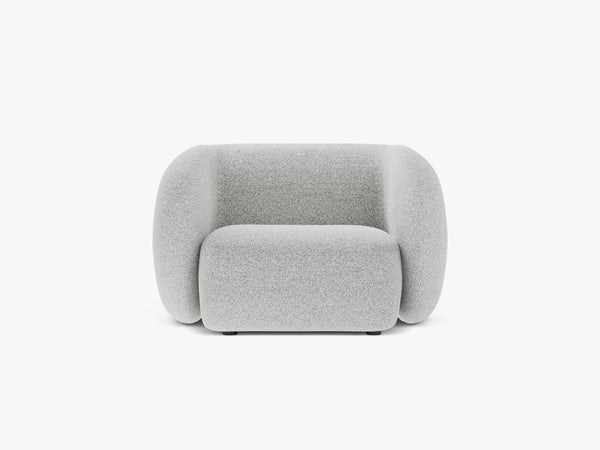 Modern Armchair with Curved Design & Soft Comfort