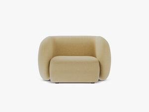 Modern Armchair with Curved Design & Soft Comfort