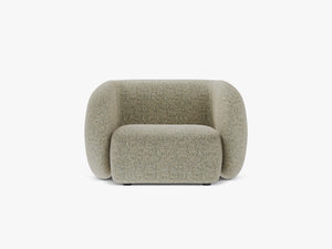 Modern Armchair with Curved Design & Soft Comfort