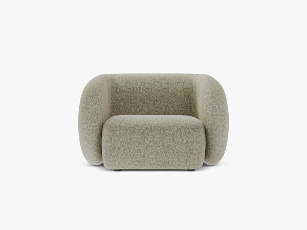 Modern Armchair with Curved Design & Soft Comfort