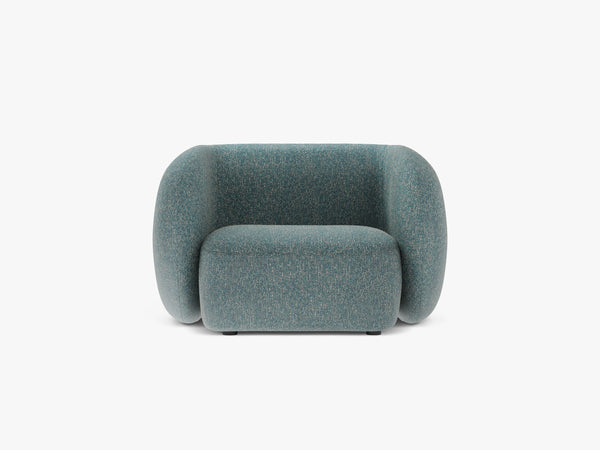 Modern Armchair with Curved Design & Soft Comfort