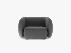 Modern Armchair with Curved Design & Soft Comfort