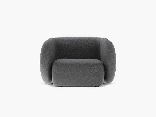 Modern Armchair with Curved Design & Soft Comfort