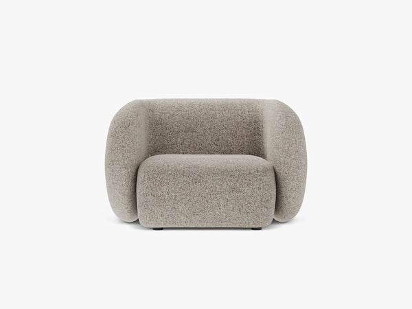 Modern Armchair with Curved Design & Soft Comfort