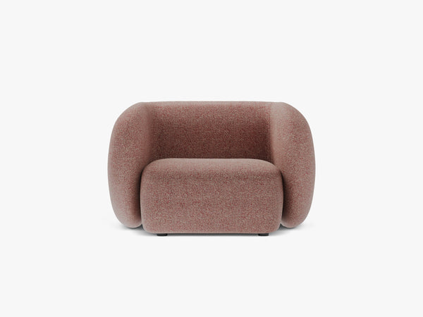 Modern Armchair with Curved Design & Soft Comfort
