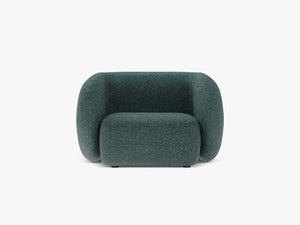 Modern Armchair with Curved Design & Soft Comfort