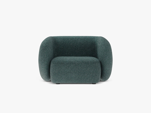 Modern Armchair with Curved Design & Soft Comfort
