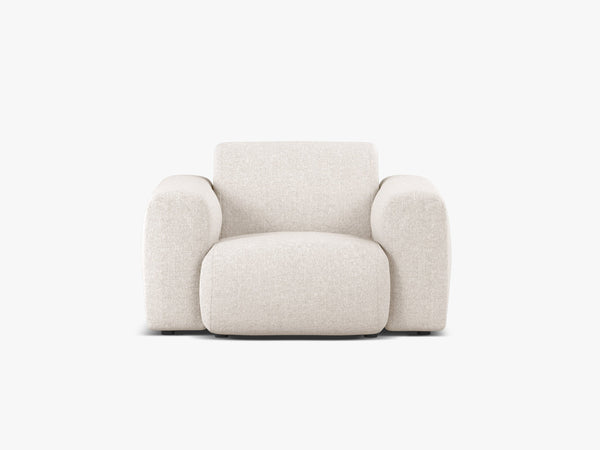 Modern Armchair with Curved Design & Soft Comfort