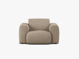 Modern Armchair with Curved Design & Soft Comfort