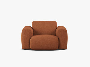 Modern Armchair with Curved Design & Soft Comfort