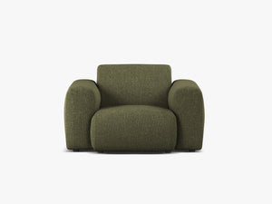 Modern Armchair with Curved Design & Soft Comfort