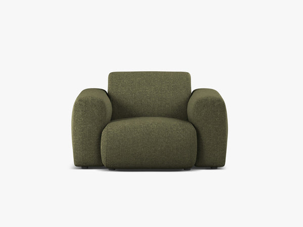 Modern Armchair with Curved Design & Soft Comfort