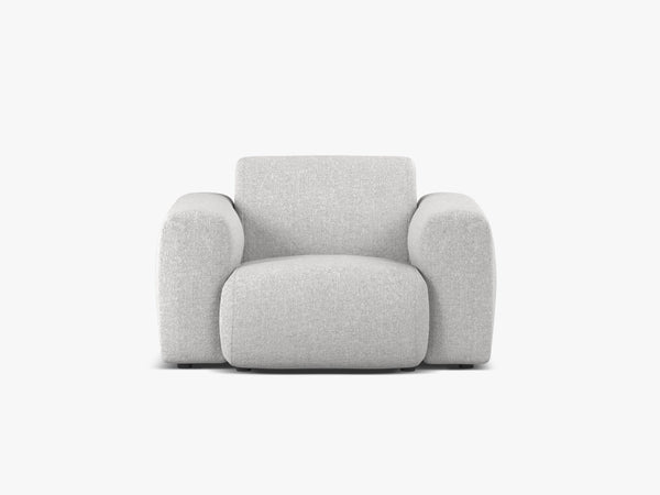 Modern Armchair with Curved Design & Soft Comfort