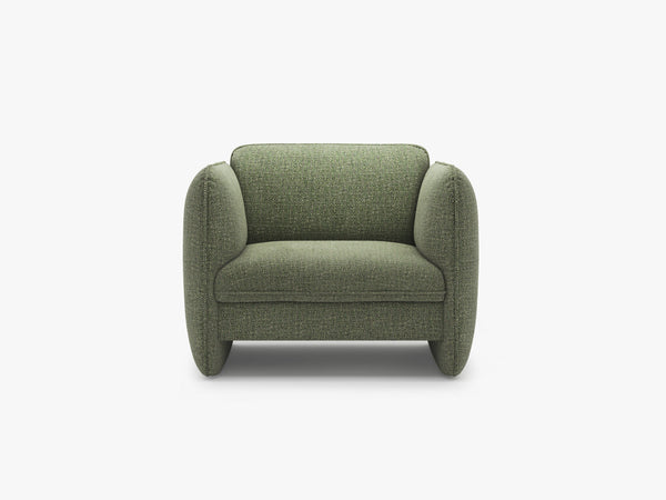 Modern Sculptural Armchair – Deep Seat Accent Lounge Chair