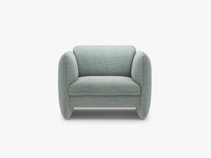 Modern Sculptural Armchair – Deep Seat Accent Lounge Chair