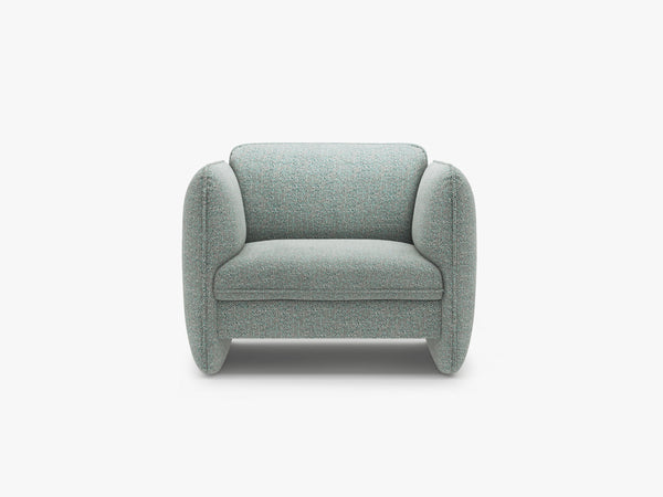 Modern Sculptural Armchair – Deep Seat Accent Lounge Chair