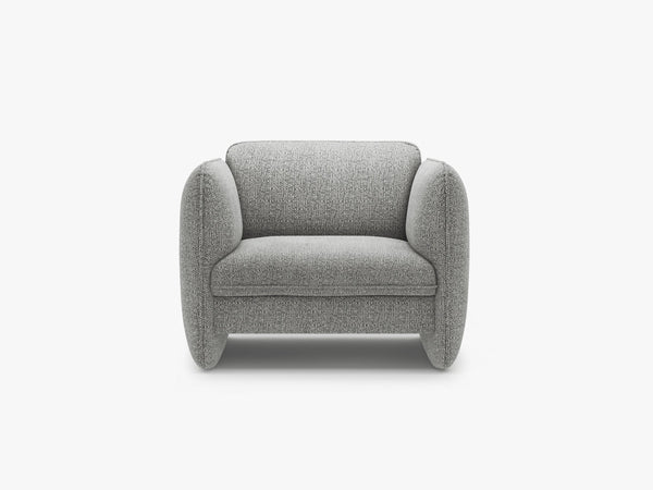 Modern Sculptural Armchair – Deep Seat Accent Lounge Chair