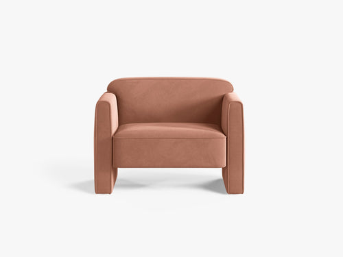 Modern Accent Armchair – Mid-Century Style Upholstered Lounge Chair