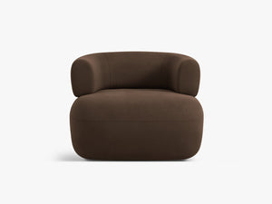 Modern Armchair with Rounded Design & Soft Comfort