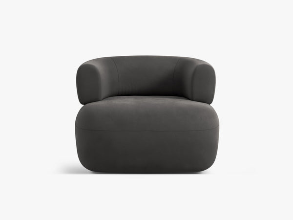 Modern Armchair with Rounded Design & Soft Comfort