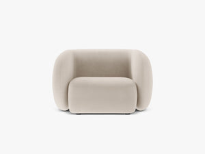 Modern Armchair with Curved Design & Soft Comfort