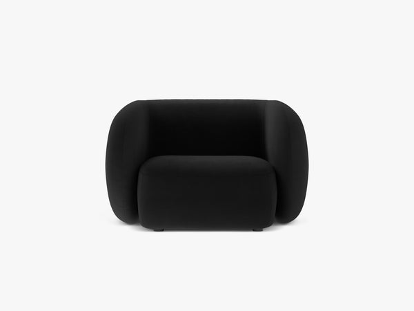 Modern Armchair with Curved Design & Soft Comfort