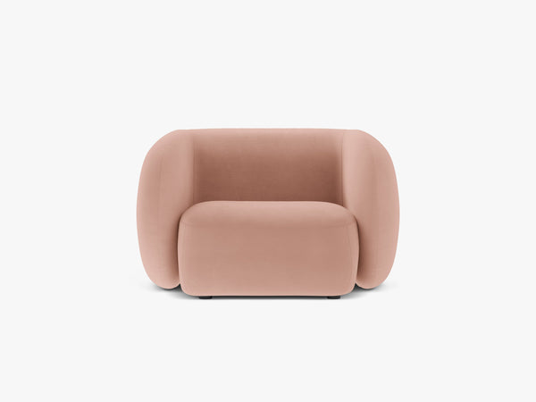 Modern Armchair with Curved Design & Soft Comfort