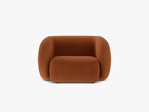 Modern Armchair with Curved Design & Soft Comfort