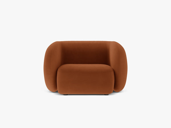 Modern Armchair with Curved Design & Soft Comfort