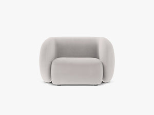 Modern Armchair with Curved Design & Soft Comfort