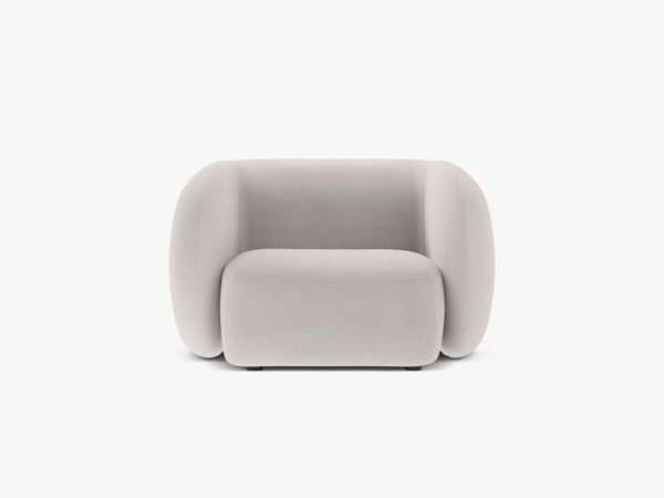 Modern Armchair with Curved Design & Soft Comfort