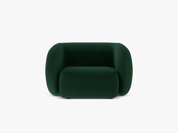 Modern Armchair with Curved Design & Soft Comfort