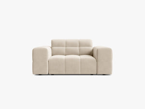 Modern Armchair with Deep Seating & Tufted Design