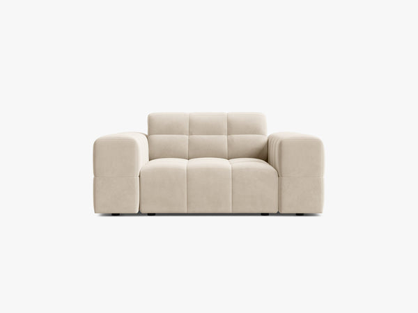 Modern Armchair with Deep Seating & Tufted Design
