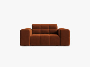 Modern Armchair with Deep Seating & Tufted Design