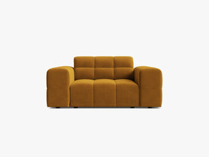 Modern Armchair with Deep Seating & Tufted Design