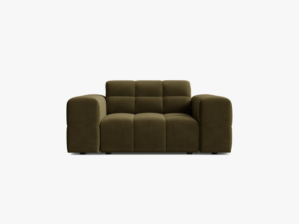 Modern Armchair with Deep Seating & Tufted Design