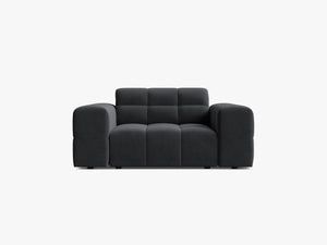 Modern Armchair with Deep Seating & Tufted Design