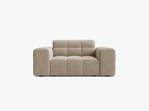 Modern Armchair with Deep Seating & Tufted Design