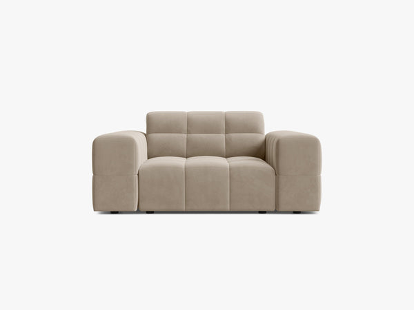 Modern Armchair with Deep Seating & Tufted Design